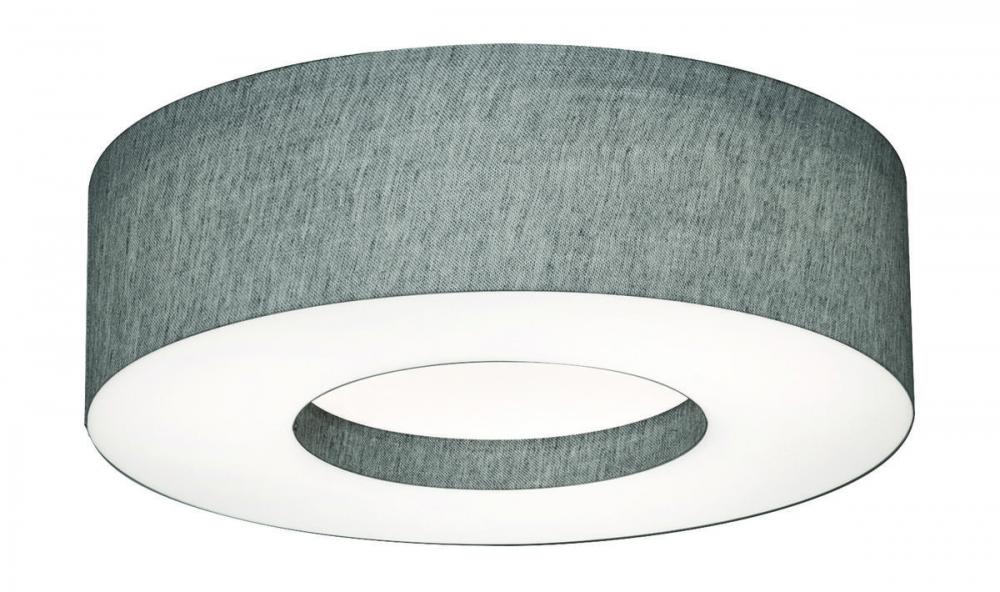 Montclair 15'' LED Flush,120-277V,3 CCT,GY,MS