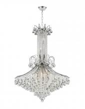 Worldwide Lighting Corp W83051C35 - Empire 16-Light Chrome Finish and Clear Crystal Chandelier 35 in. Dia x 48 in. H Large