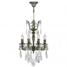 Worldwide Lighting Corp W83321B16 - Versailles 8-Light Antique Bronze Finish and Clear Crystal Mini Chandelier 16 in. Dia x 23 in. H