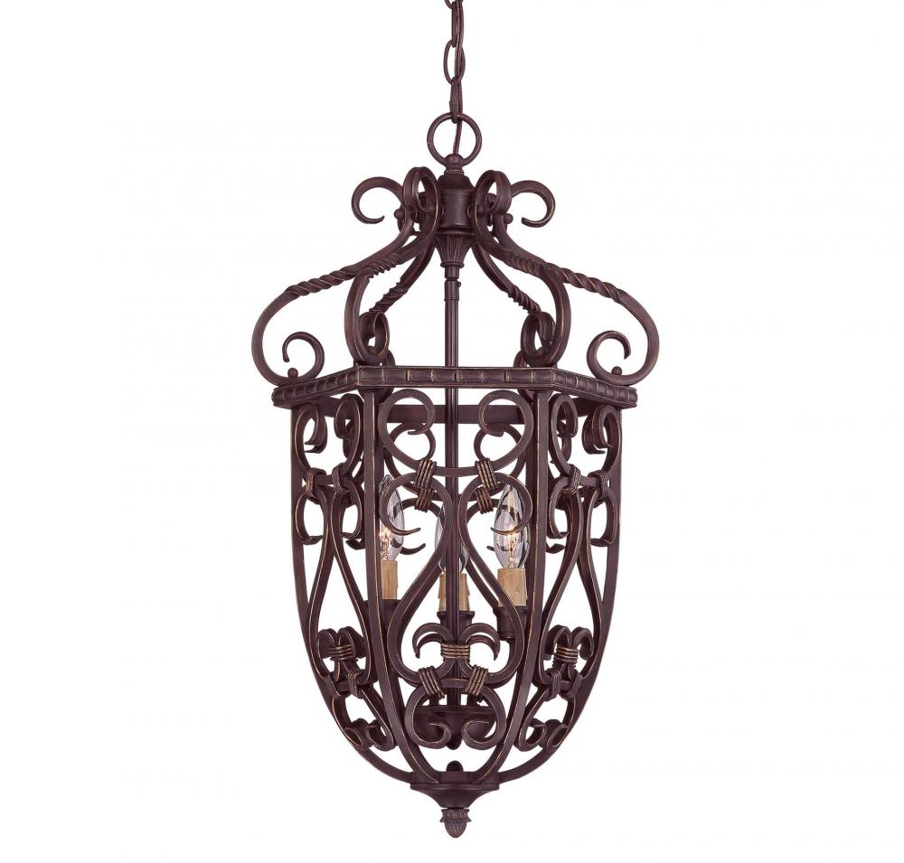 Bellingham 14" 3 Light Cage Foyer