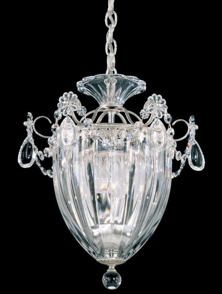 Bagatelle 3 Light 120V Mini Pendant in Antique Silver with Crystals from Swarovski®