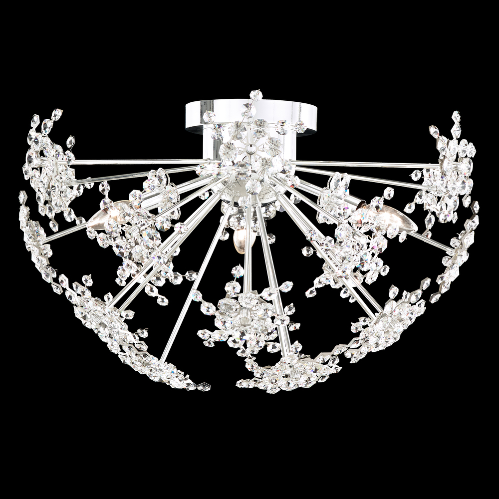 Esteracae 24IN 120V Flush Mount in Heirloom Gold with Radiance Crystal