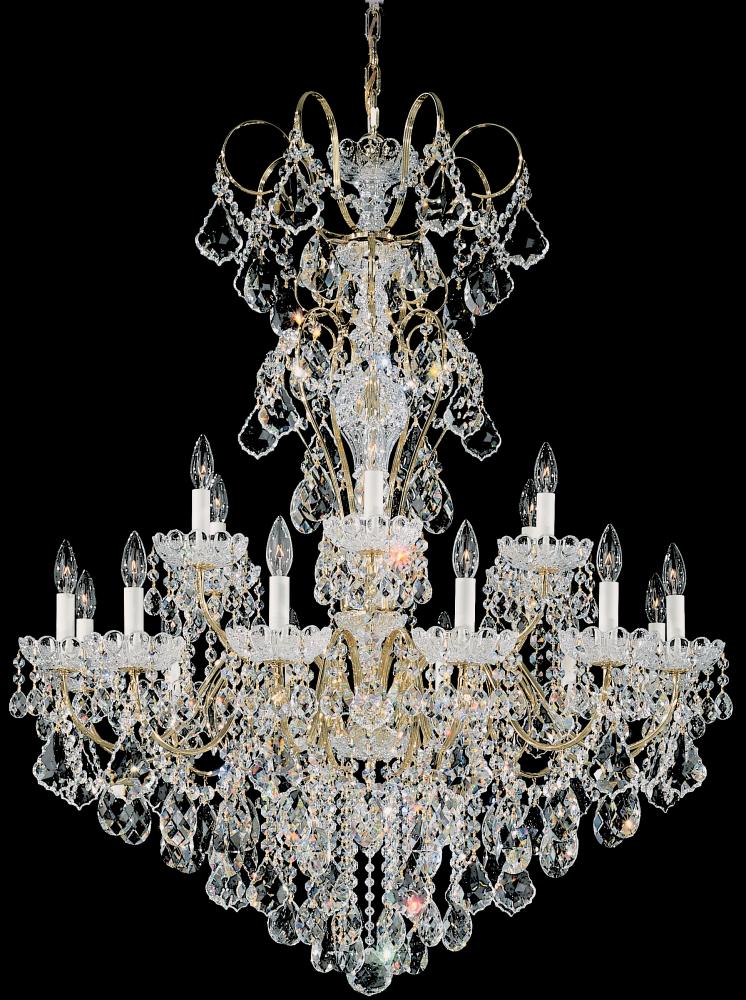 New Orleans 18 Light 120V Chandelier in Aurelia with Radiance Crystal