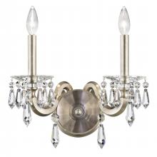 Schonbek 1870 S7602N-23R - Napoli 2 Light 120V Wall Sconce in Etruscan Gold with Radiance Crystal