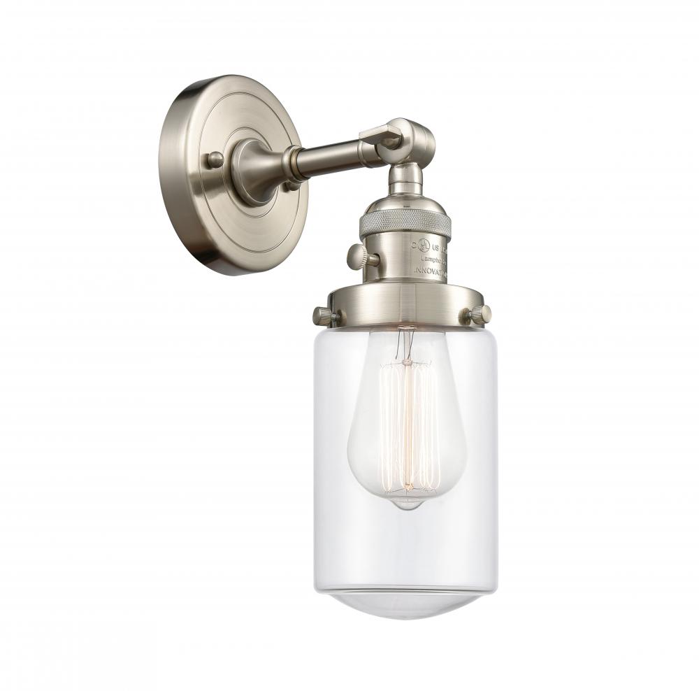 Dover - 1 Light - 5 inch - Brushed Satin Nickel - Adjustable Sconce