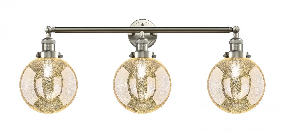Beacon - 3 Light - 32 inch - Brushed Satin Nickel - Bath Vanity Light