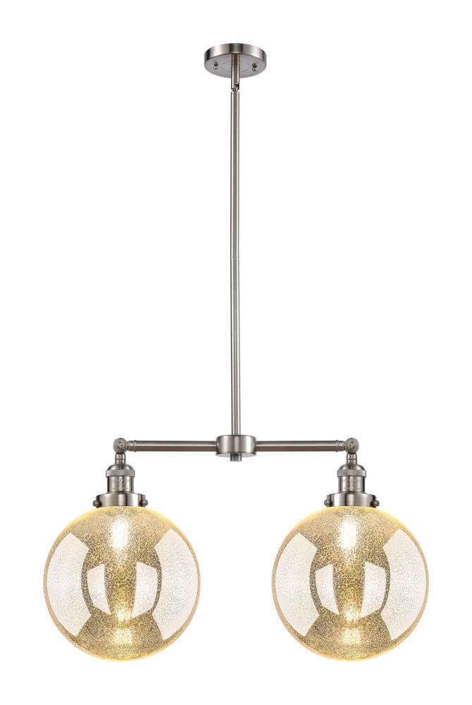 Beacon - 2 Light - 25 inch - Brushed Satin Nickel - Stem Hung - Adjustable Island Light