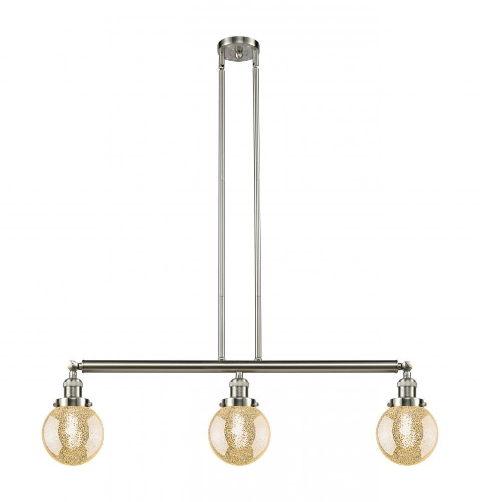 Beacon - 3 Light - 39 inch - Brushed Satin Nickel - Stem Hung - Adjustable Island Light