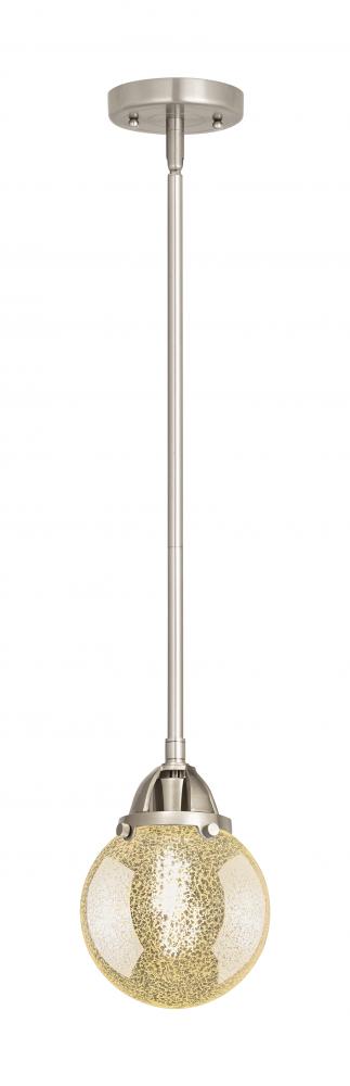 Beacon - 1 Light - 6 inch - Brushed Satin Nickel - Cord hung - Mini Pendant