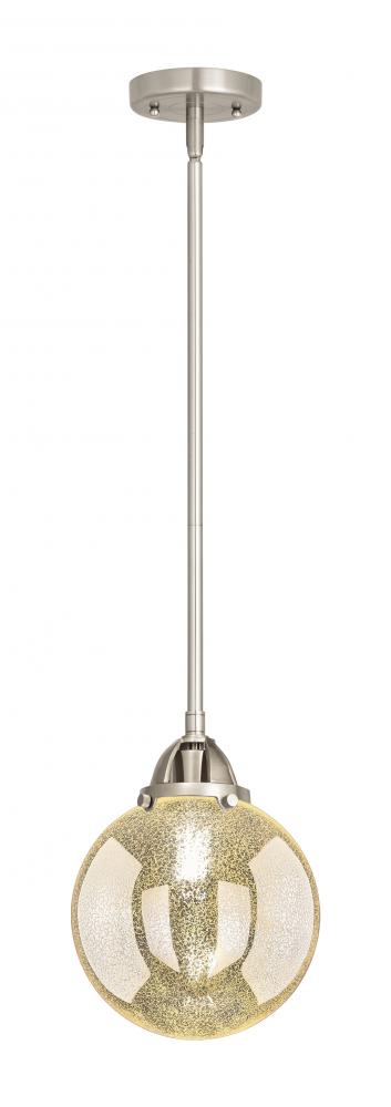 Beacon - 1 Light - 8 inch - Brushed Satin Nickel - Cord hung - Mini Pendant