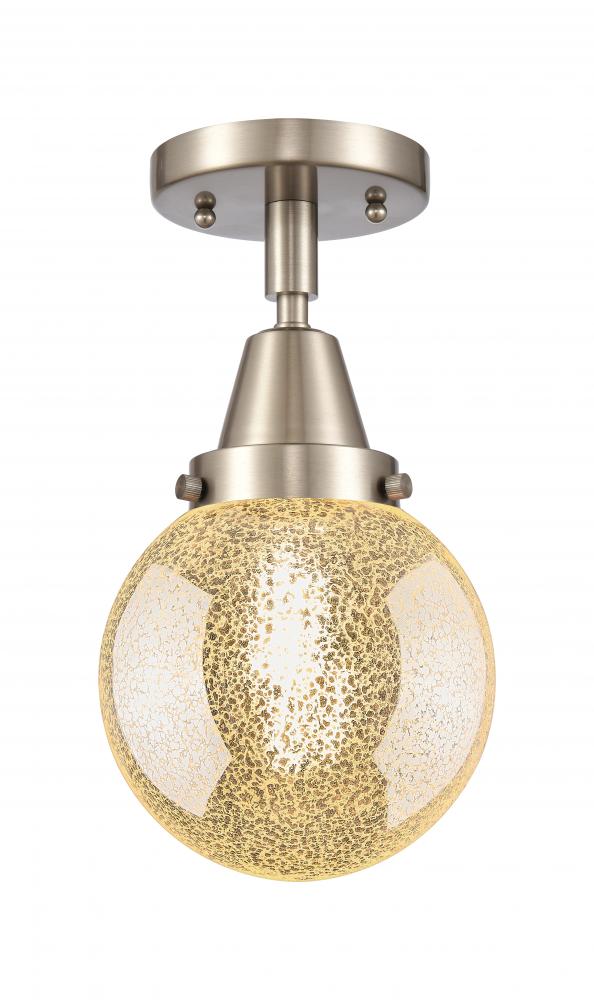Beacon - 1 Light - 6 inch - Brushed Satin Nickel - Flush Mount