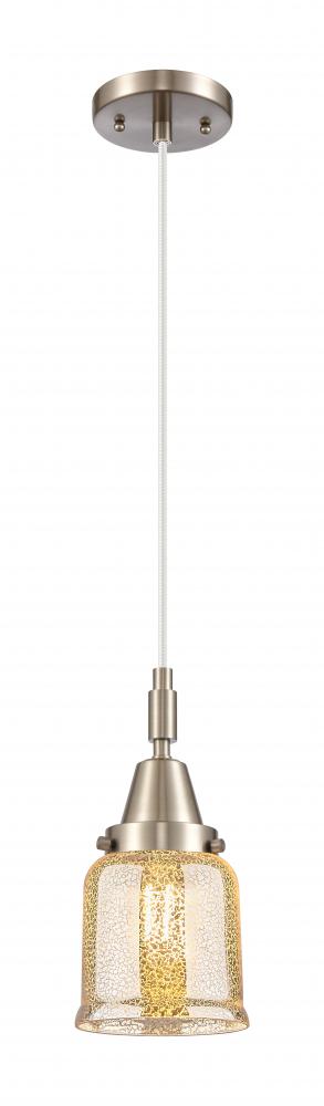 Bell - 1 Light - 5 inch - Brushed Satin Nickel - Mini Pendant