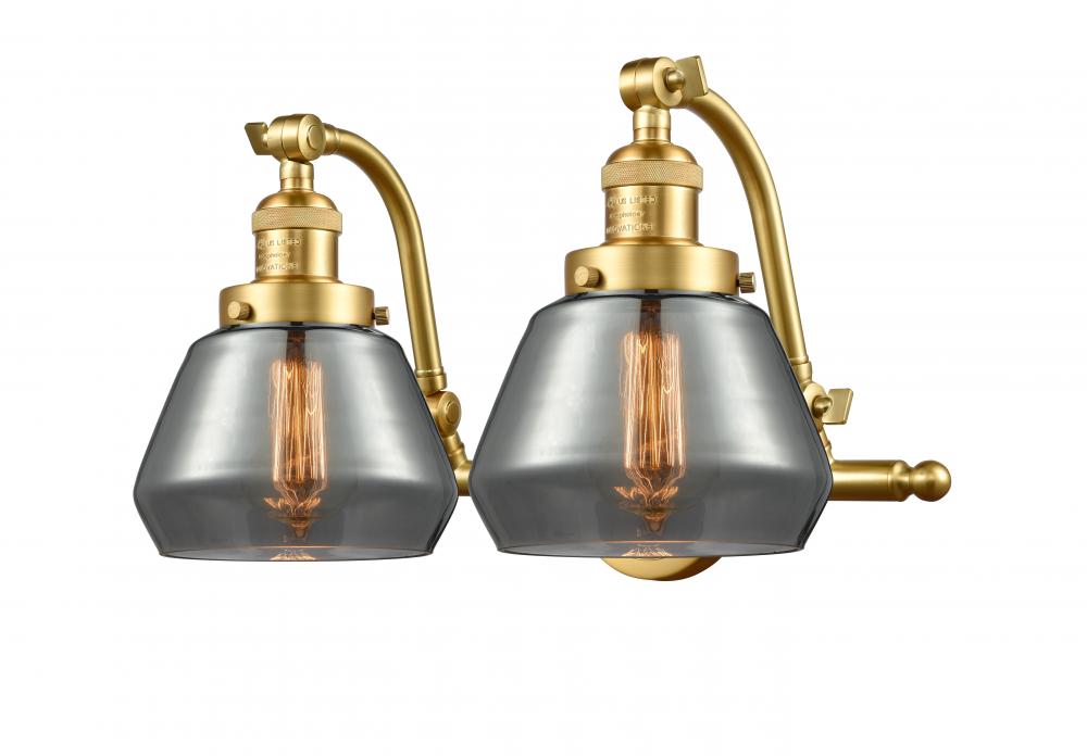 Fulton - 2 Light - 18 inch - Satin Gold - Adjustable Bath Vanity Light