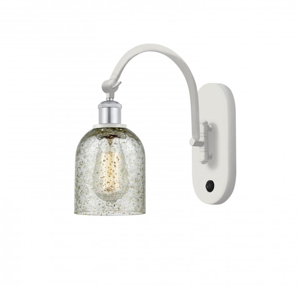 Caledonia - 1 Light - 5 inch - White Polished Chrome - Adjustable Swing Arm