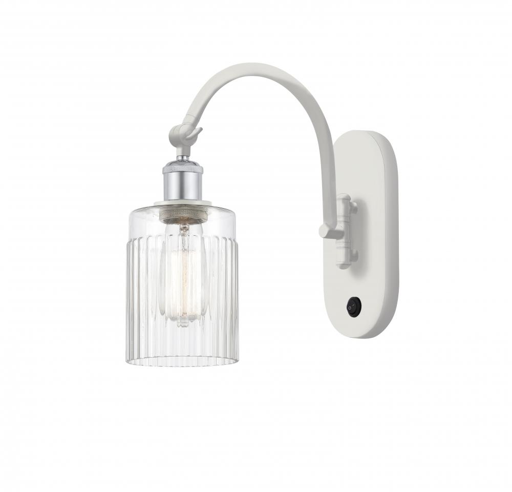 Hadley - 1 Light - 5 inch - White Polished Chrome - Adjustable Swing Arm