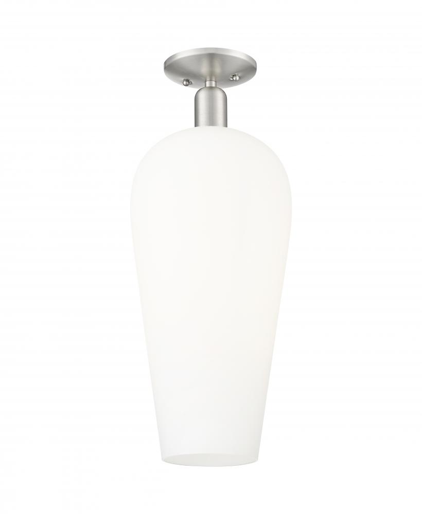 Chelsea - 1 Light - 6 inch - Brushed Satin Nickel - Semi-Flush Mount