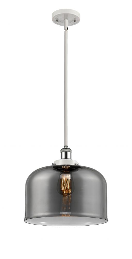 Bell - 1 Light - 12 inch - White Polished Chrome - Mini Pendant