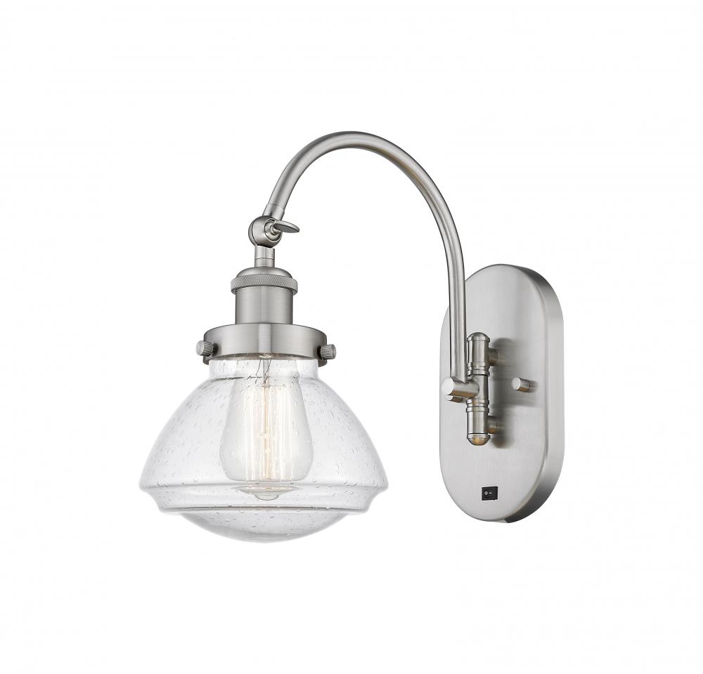 Olean - 1 Light - 7 inch - Brushed Satin Nickel - Adjustable Swing Arm