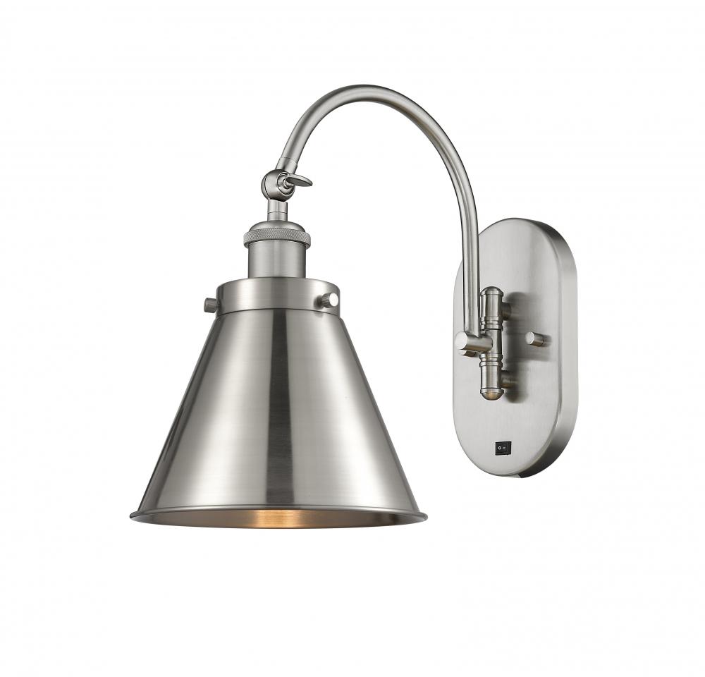 Appalachian - 1 Light - 8 inch - Brushed Satin Nickel - Adjustable Swing Arm