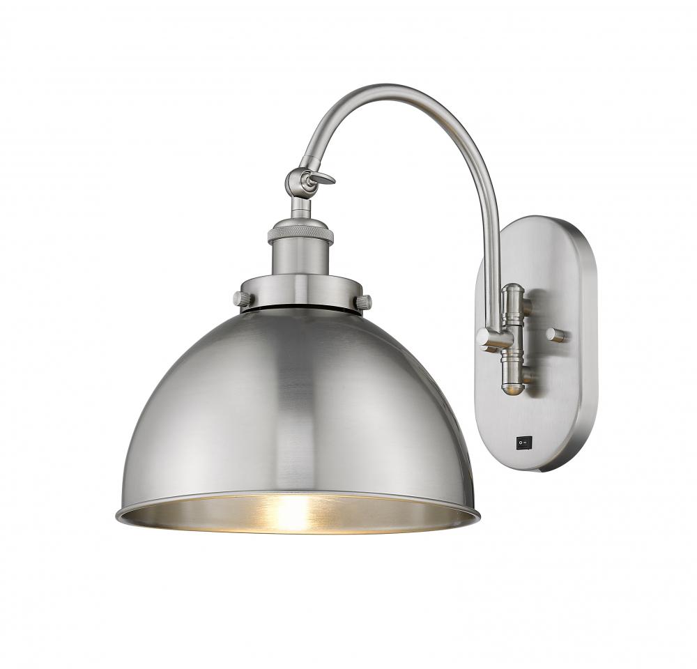 Ballston Urban - 1 Light - 10 inch - Brushed Satin Nickel - Adjustable Swing Arm