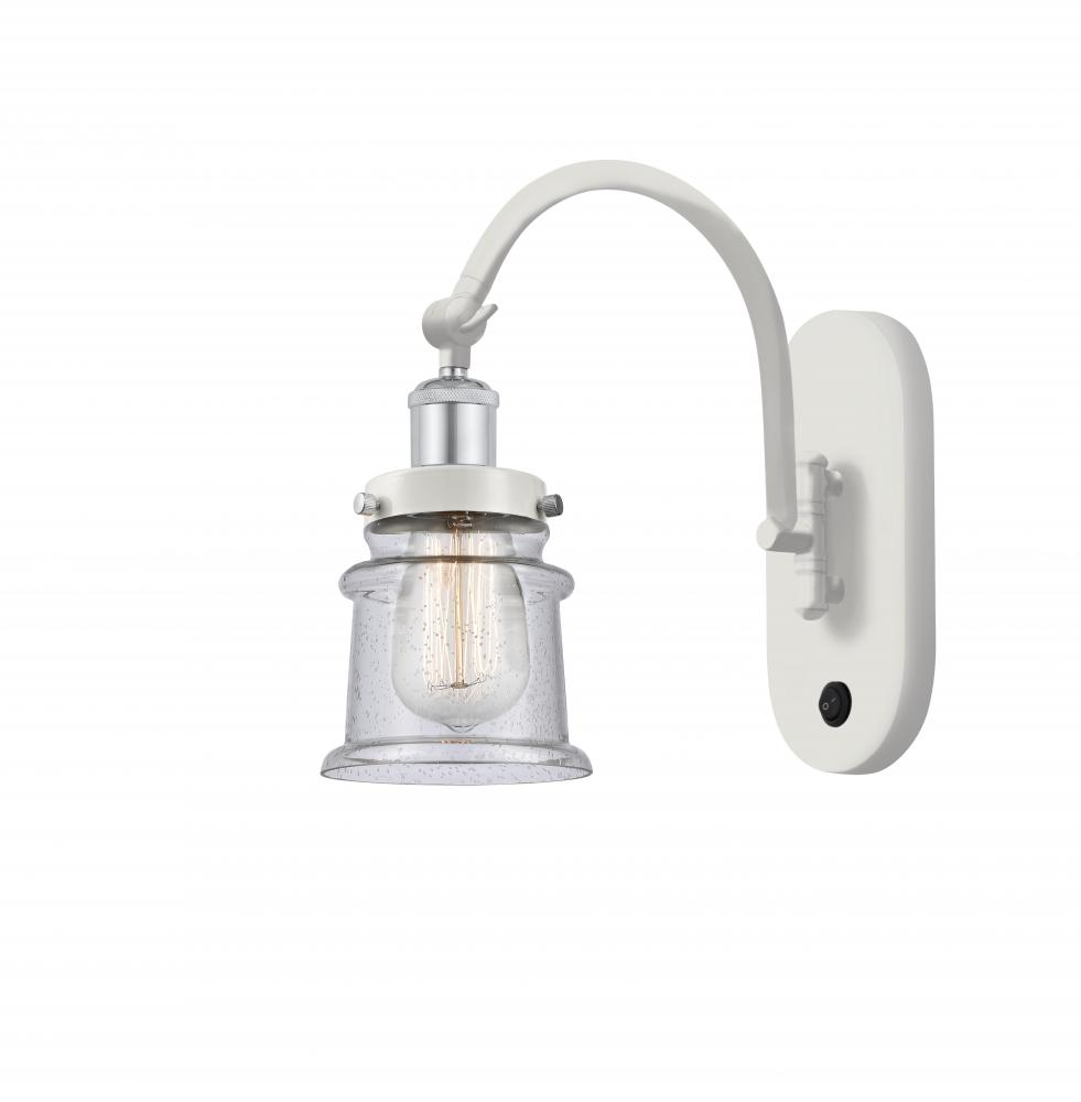 Canton - 1 Light - 7 inch - White Polished Chrome - Adjustable Swing Arm