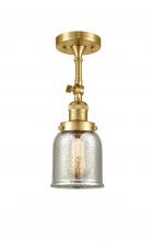 Innovations Lighting 201F-SG-G58-LED - Bell - 1 Light - 5 inch - Satin Gold - Adjustable Semi-Flush Mount