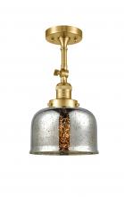 Innovations Lighting 201F-SG-G78 - Bell - 1 Light - 8 inch - Satin Gold - Adjustable Semi-Flush Mount