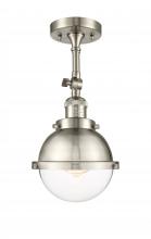 Innovations Lighting 201F-SN-HFS-62-SN - Hampden - 1 Light - 7 inch - Brushed Satin Nickel - Adjustable Semi-Flush Mount