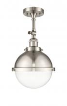 Innovations Lighting 201F-SN-HFS-82-SN-LED - Hampden - 1 Light - 9 inch - Brushed Satin Nickel - Adjustable Semi-Flush Mount