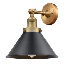 Innovations Lighting 203-BB-M10-BK-LED - Briarcliff - 1 Light - 10 inch - Brushed Brass - Adjustable Sconce