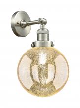 Innovations Lighting 203-SN-G208-8 - Beacon - 1 Light - 8 inch - Brushed Satin Nickel - Adjustable Sconce