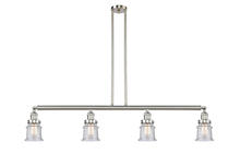 Innovations Lighting 214-SN-G184S - Canton - 4 Light - 51 inch - Brushed Satin Nickel - Stem Hung - Adjustable Island Light