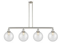 Innovations Lighting 214-SN-G204-10 - Beacon - 4 Light - 54 inch - Brushed Satin Nickel - Stem Hung - Adjustable Island Light