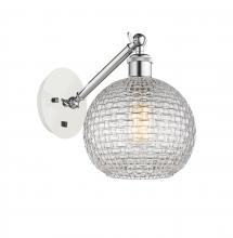 Innovations Lighting 317-1W-WPC-G122C-8CL - Athens - 1 Light - 8 inch - White Polished Chrome - Adjustable Sconce