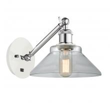 Innovations Lighting 317-1W-WPC-G132-LED - Orwell - 1 Light - 8 inch - White Polished Chrome - Adjustable Sconce