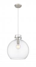 Innovations Lighting 410-1PL-SN-G410-14CL - Newton Sphere - 1 Light - 14 inch - Satin Nickel - Cord hung - Pendant