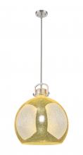Innovations Lighting 410-1SL-SN-G410-18ME - Newton Sphere - 1 Light - 18 inch - Satin Nickel - Pendant