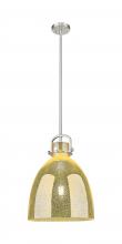 Innovations Lighting 410-1SL-SN-G412-14ME - Newton Bell - 1 Light - 14 inch - Satin Nickel - Pendant