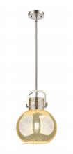 Innovations Lighting 410-1SM-SN-G410-10ME - Newton Sphere - 1 Light - 10 inch - Brushed Satin Nickel - Stem Hung - Mini Pendant