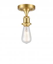 Innovations Lighting 516-1C-SG - Bare Bulb - 1 Light - 5 inch - Satin Gold - Semi-Flush Mount