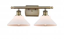 Innovations Lighting 516-2W-AB-G131-LED - Orwell - 2 Light - 18 inch - Antique Brass - Bath Vanity Light