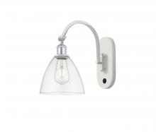 Innovations Lighting 518-1W-WPC-GBD-752-LED - Bristol - 1 Light - 8 inch - White Polished Chrome - Adjustable Swing Arm