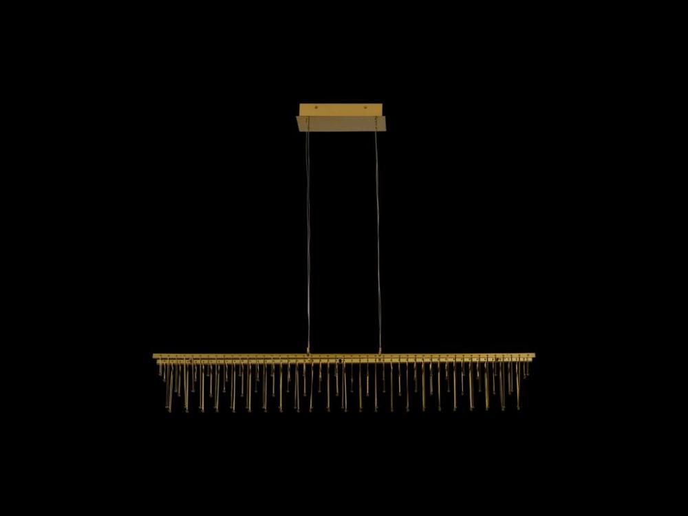 Lucerna 48" LED Linear Pendant in Stainless Steel Gold