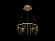 Golden 5461-18 SSG - Lucerna 18" LED Chandelier in Stainless Steel Gold