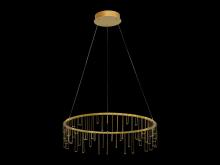 Golden 5461-26 SSG - Lucerna 26" LED Chandelier in Stainless Steel Gold