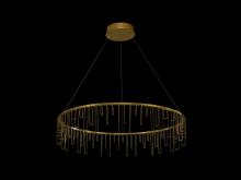Golden 5461-32 SSG - Lucerna 32" LED Chandelier in Stainless Steel Gold