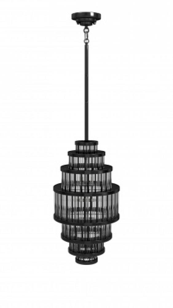 Waldorf Metal And Glass Rod Pendant