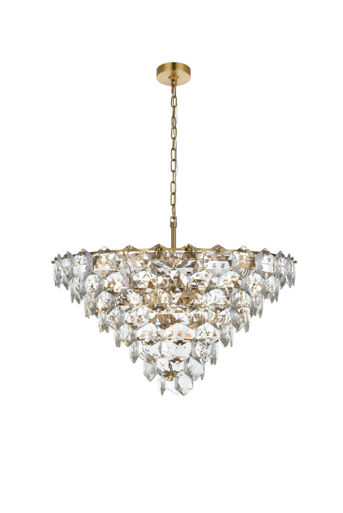 Adaline 32 inch Chandelier in Satin Gold