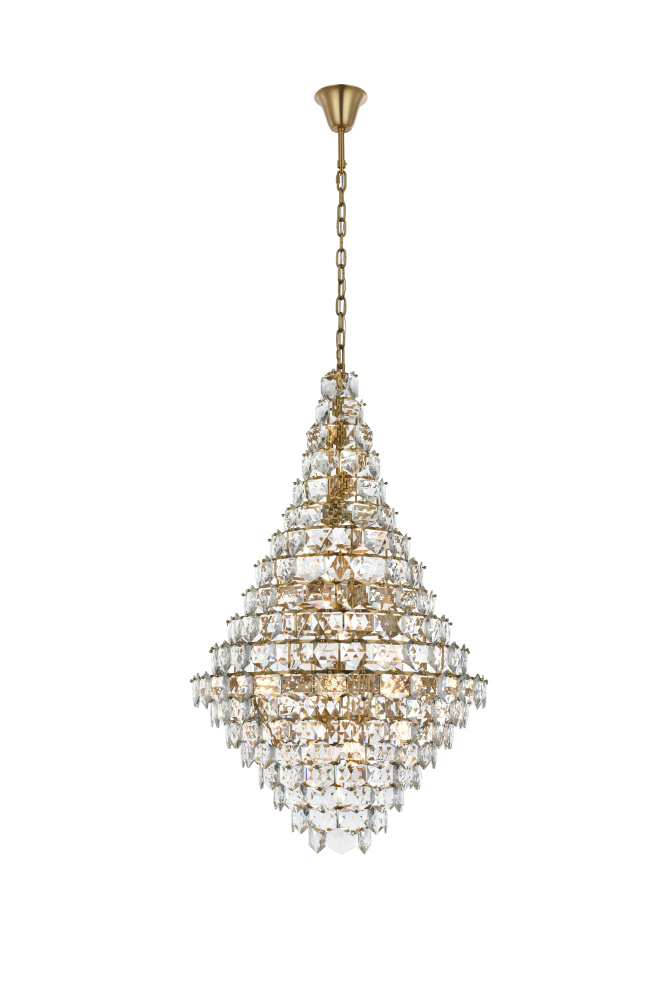 Adaline 36 inch Chandelier in Satin Gold