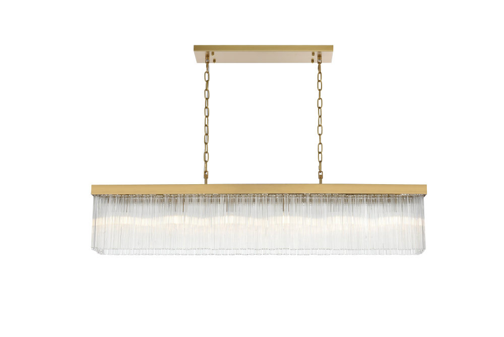 Harlow 49 inch Chandelier in Satin Gold